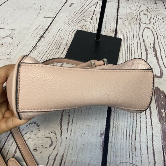 Steve Madden Fashion Pink Rosr Square Bag Women Shoulder Handbag Mini Logo - Picture 7 of 13